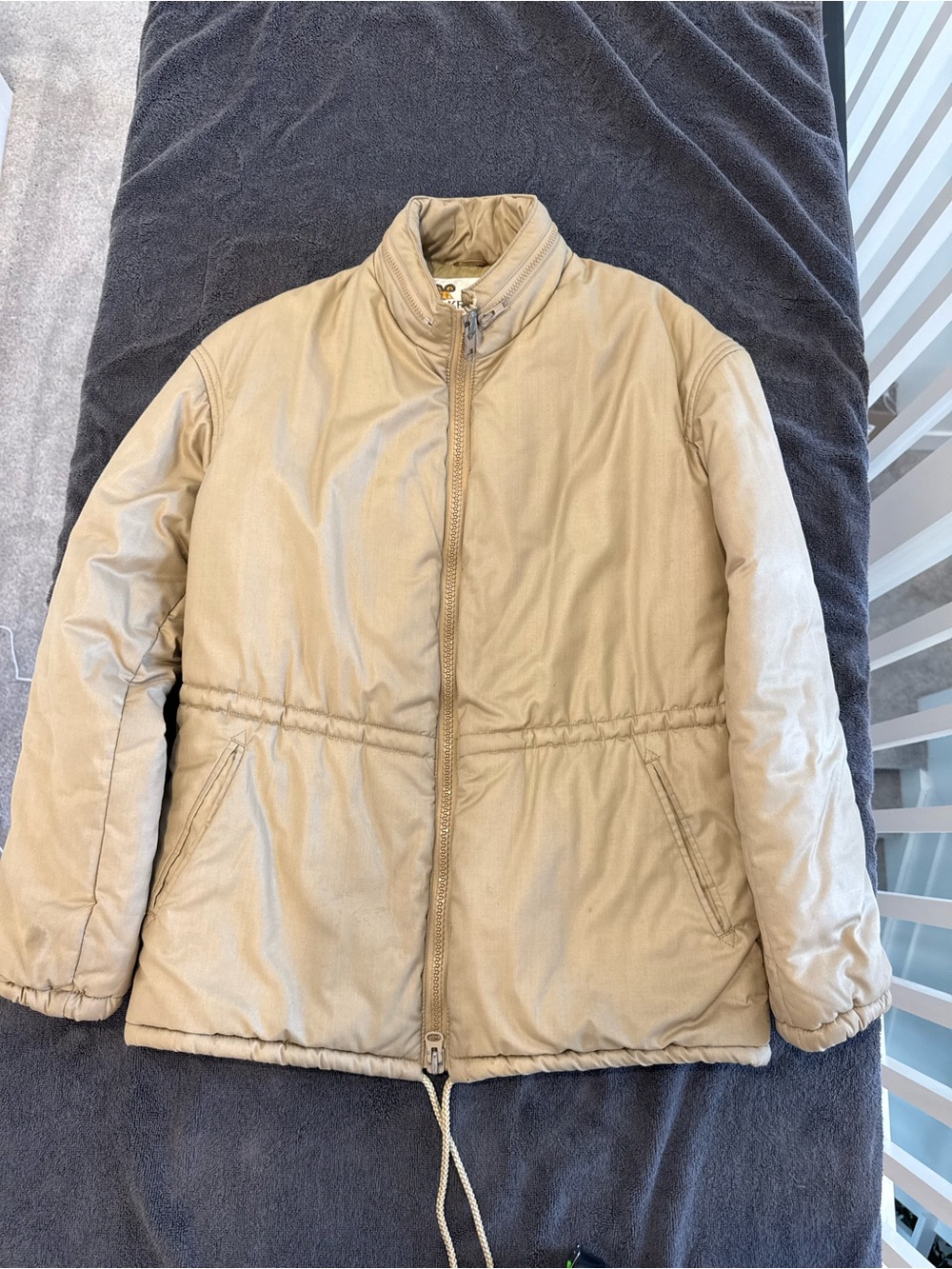 Lakeland Vintage Men's Tan Puffer Jacket - Lightweight Insulated Coat